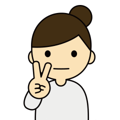 顔写真NGイメージ画像:顔の前でピースをしていて顔が隠れている